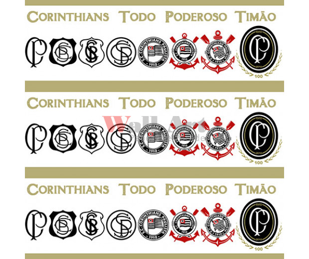 Papel de parede corinthians Border (Time) – Cód. SC 912-01