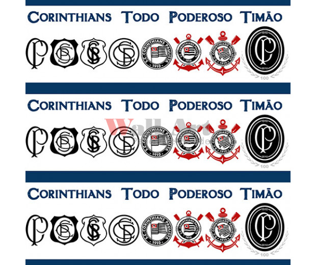Papel de parede corinthians Border (Time) – Cód. SC 912-02