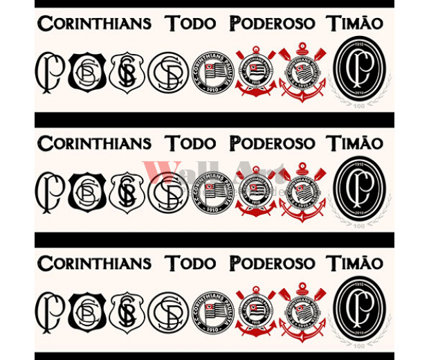 Papel de parede corinthians Border (Time) – Cód. SC 912-03