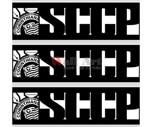 Papel de parede corinthians Border (Time) – Cód. SC 913-02