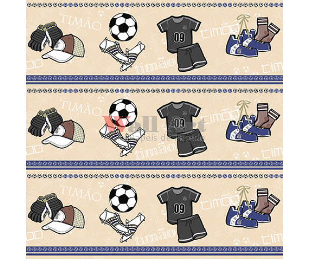 Papel de parede corinthians Border (Time) – Cód. SC 915-01